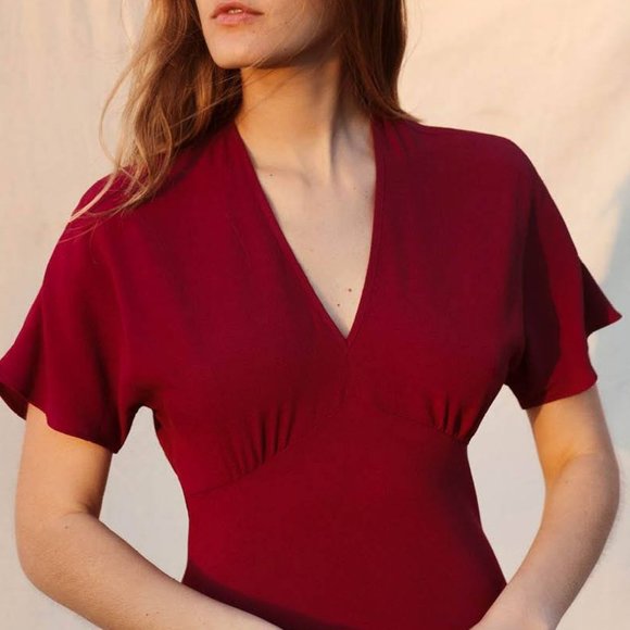 NWT Christy Dawn Sequoia Dress in Boysenberry Small - Picture 7 of 7